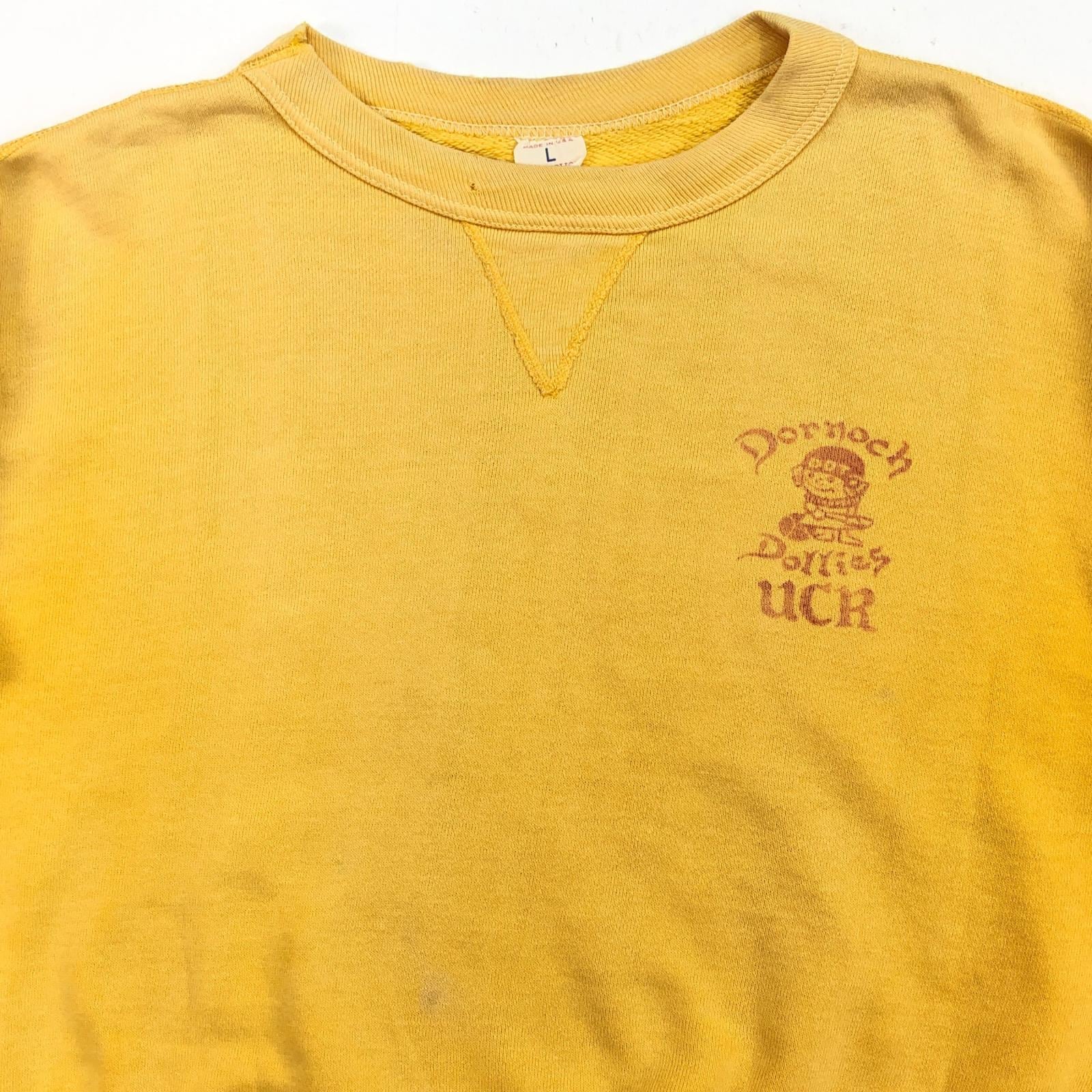 RUSSELL ATHLETIC ラッセル 50- 60年代 USA製 貼り付け 前V サイズタグ