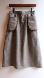 ASEEDONCLOUD／アシードンクラウド　Peasant　Skirt　ヘリンボーン　　#192402