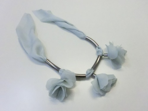 【 UNSEABLE 】Flower chiffon necklace