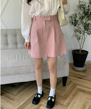 《即納商品》cinnamon mini skirt (ivory / pink)