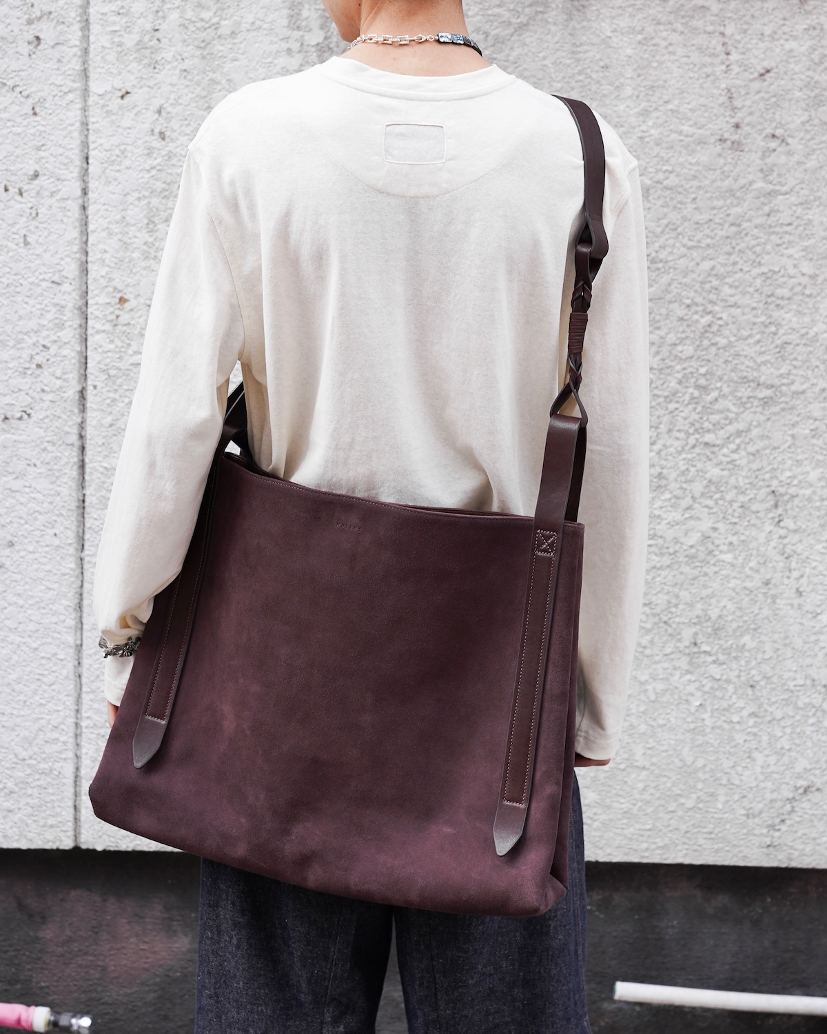 NULLUS SS26 Suede Crown Tote Bag | hypeofficial