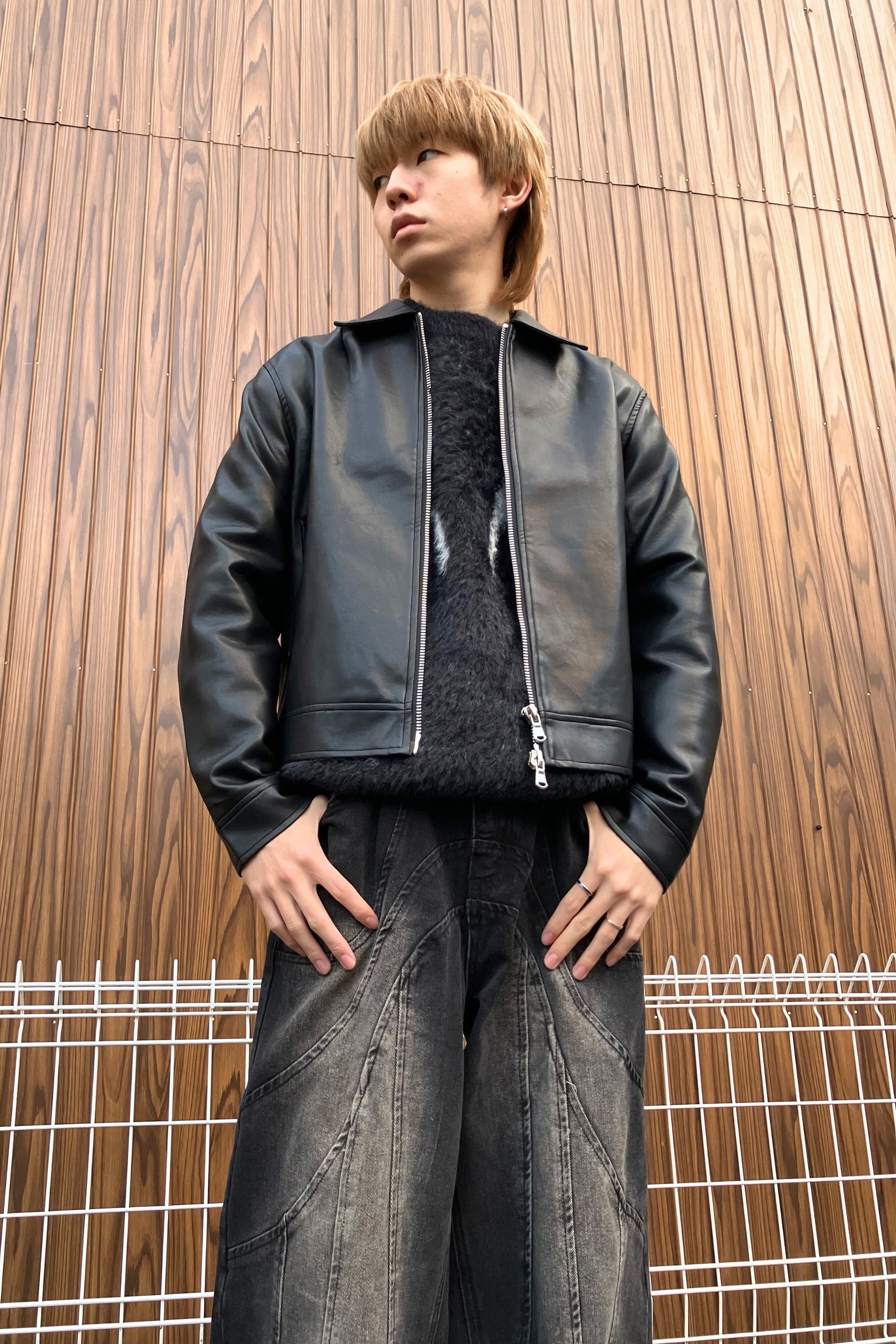 レザージャケット el1224 | elev fashion store