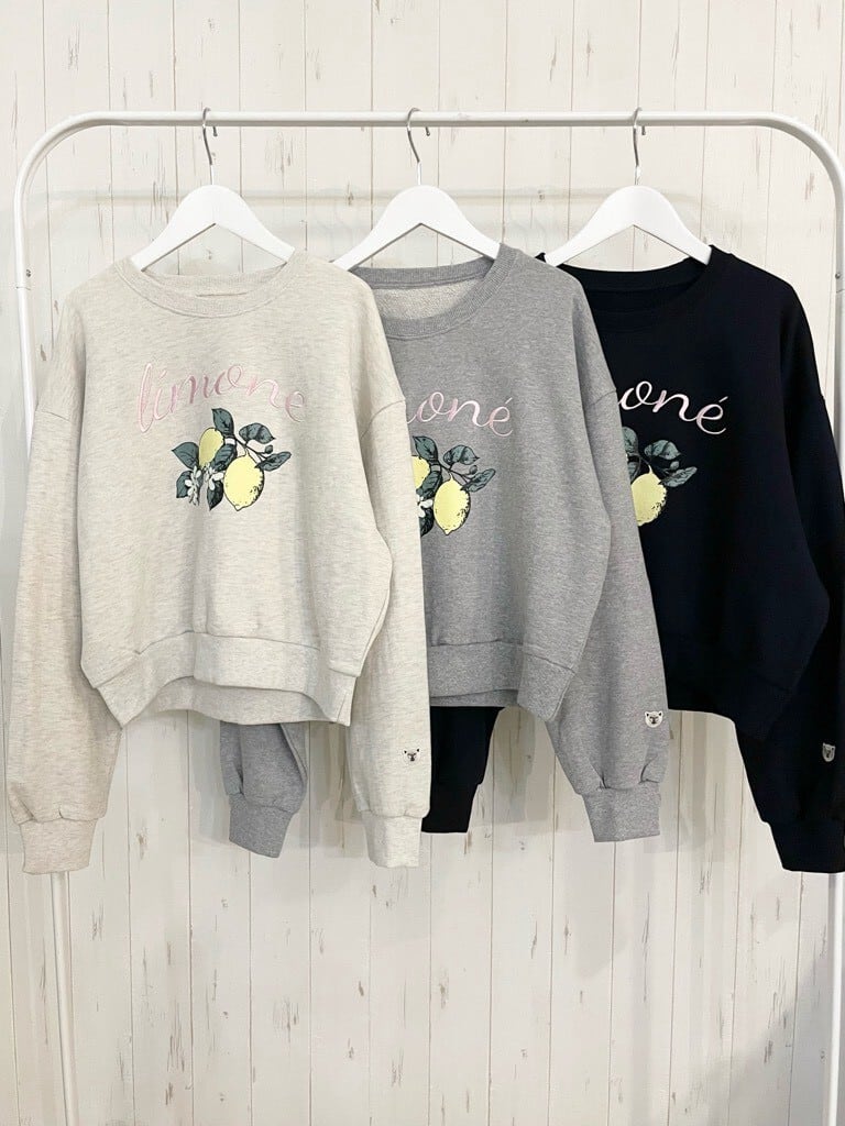 【10/下旬〜11/上旬入荷次第お届けのご予約】 L'ours Polaire et Bleu/ルスポレール&ブリュ リモーネプリントスウェット 26319239