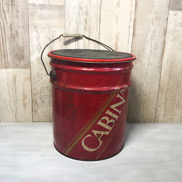 【R-916】CABIN85キャビン赤スチールペール缶スツール