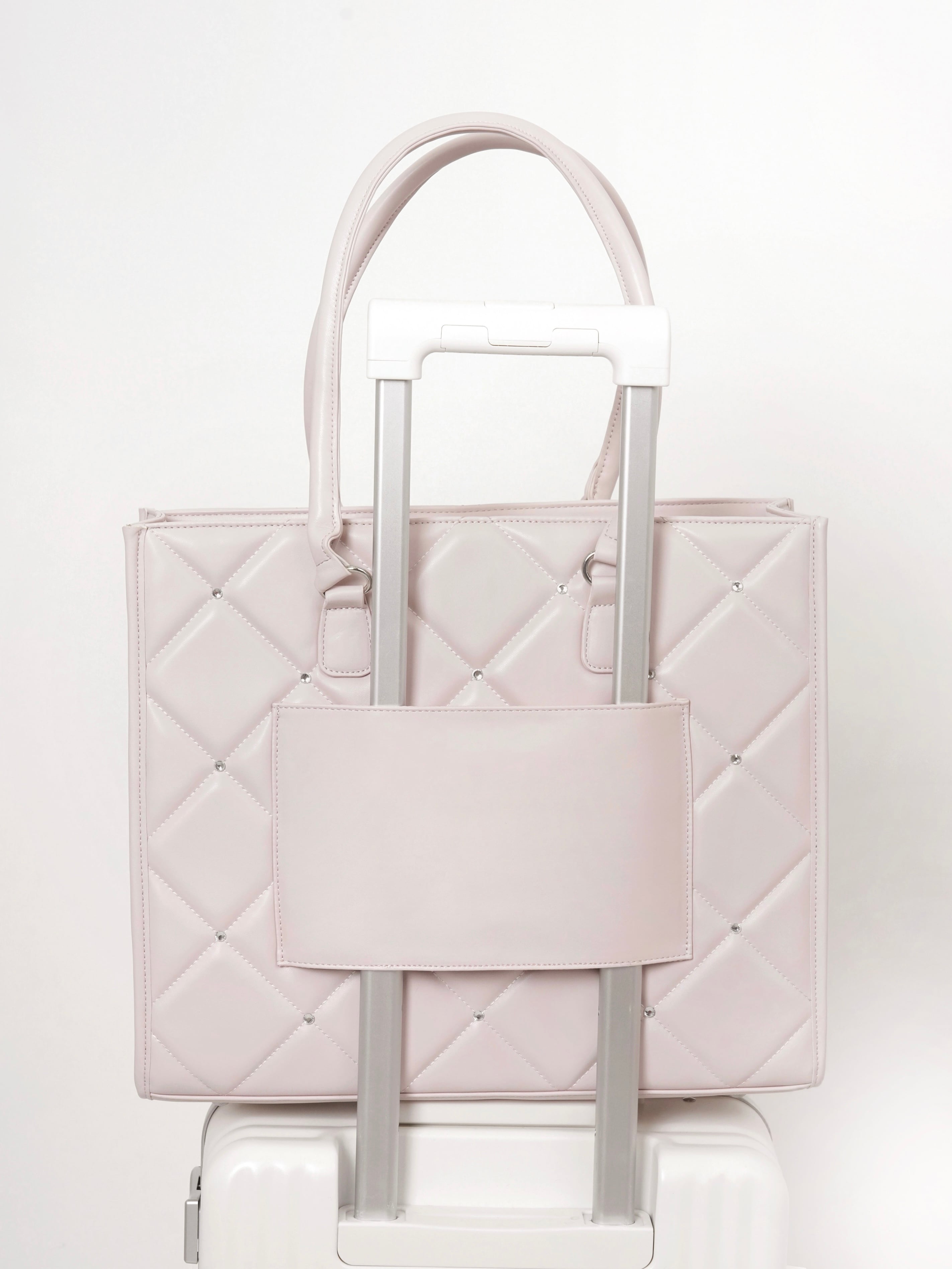 ♥4日間限定受注♥Lumignon quilting tote bag【ホワイト/ピンク】※10