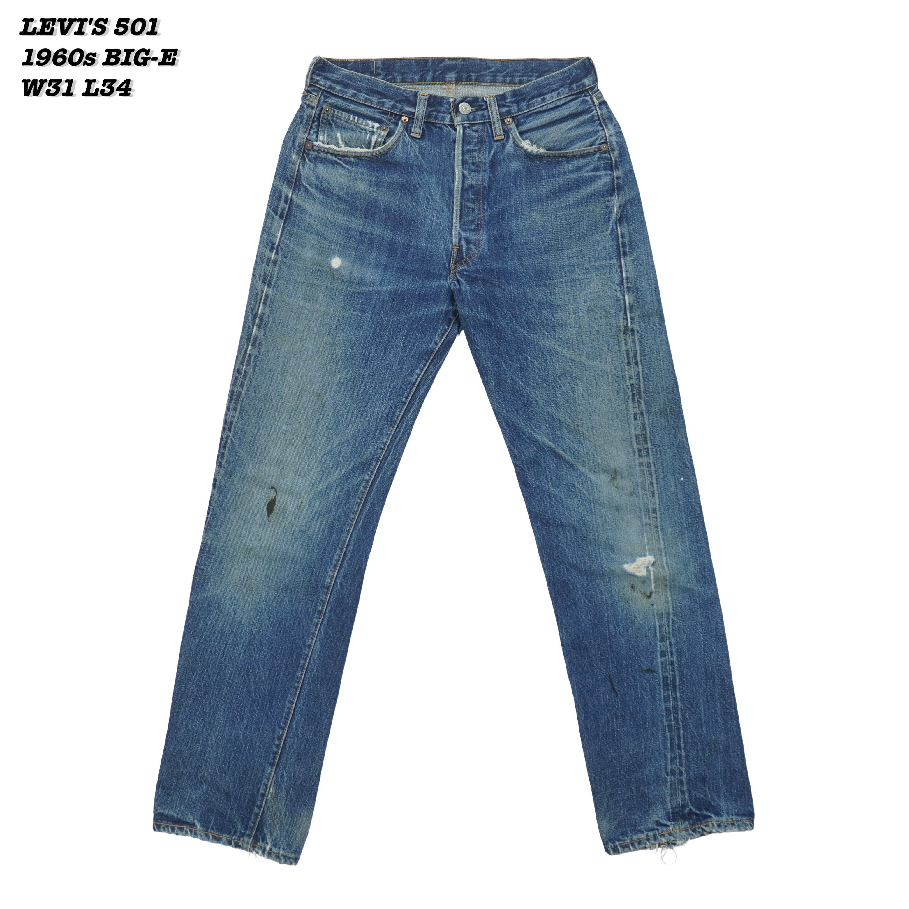 Levi's 501 Black Denim Pants USA 1980s 1990s W31 L30 LS25033
