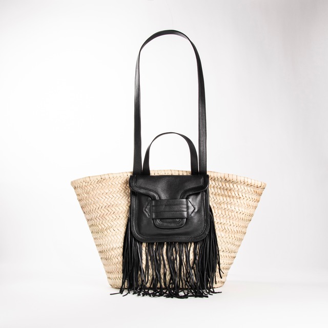 PIERRE HARDY　ALPHA BASKET 　FRINGE BLACK