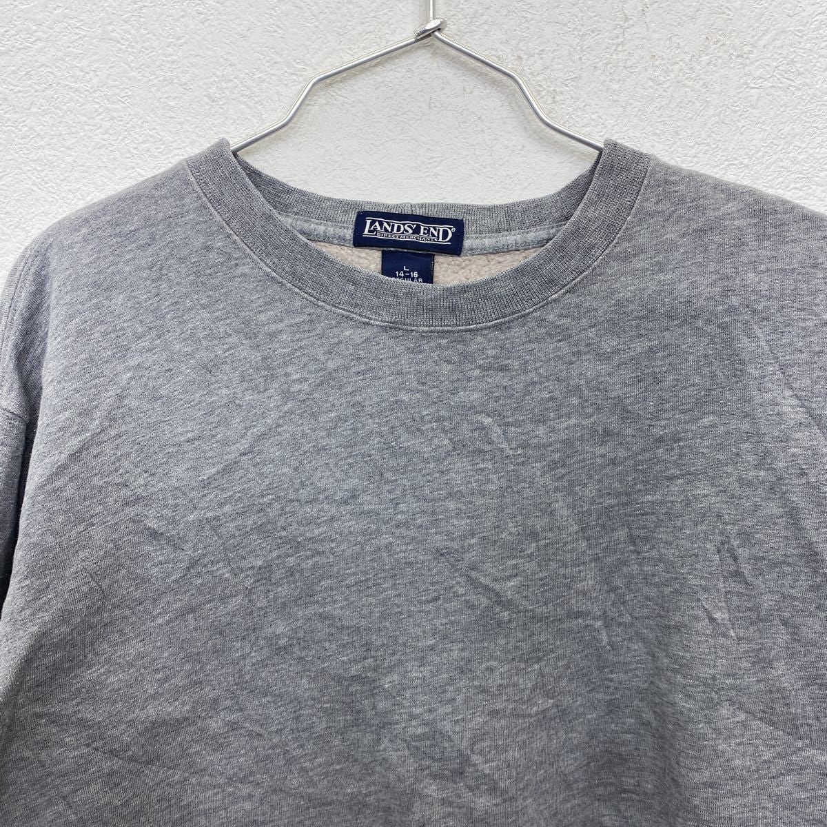 LANDS' END クルーネックスウェット レディース XLサイズ位 サイズ表記