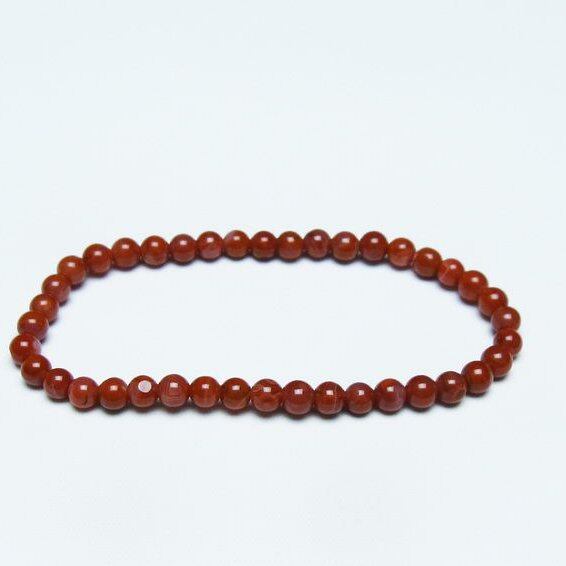 ナンホーンアゲート ブレスレット 5mm 南紅瑪瑙 ブレス 一点物 メール便可 [M便 1/10] 111-42238