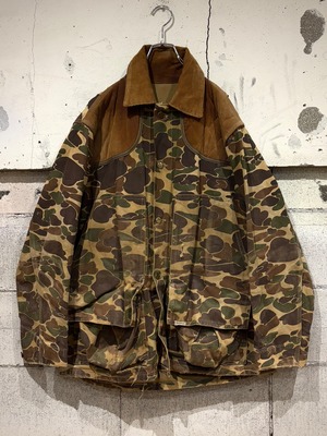 【Caka otto】 "Carhartt" 80's Duck Hunter Camouflage Pattern Vintage Loose Hunting Jacket