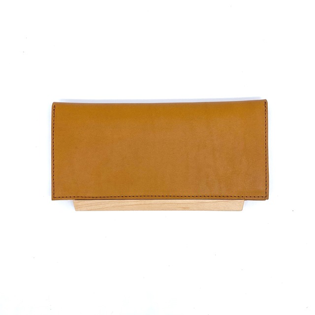 YGD-009-A/Wood Plate Long Wallet/L Canel