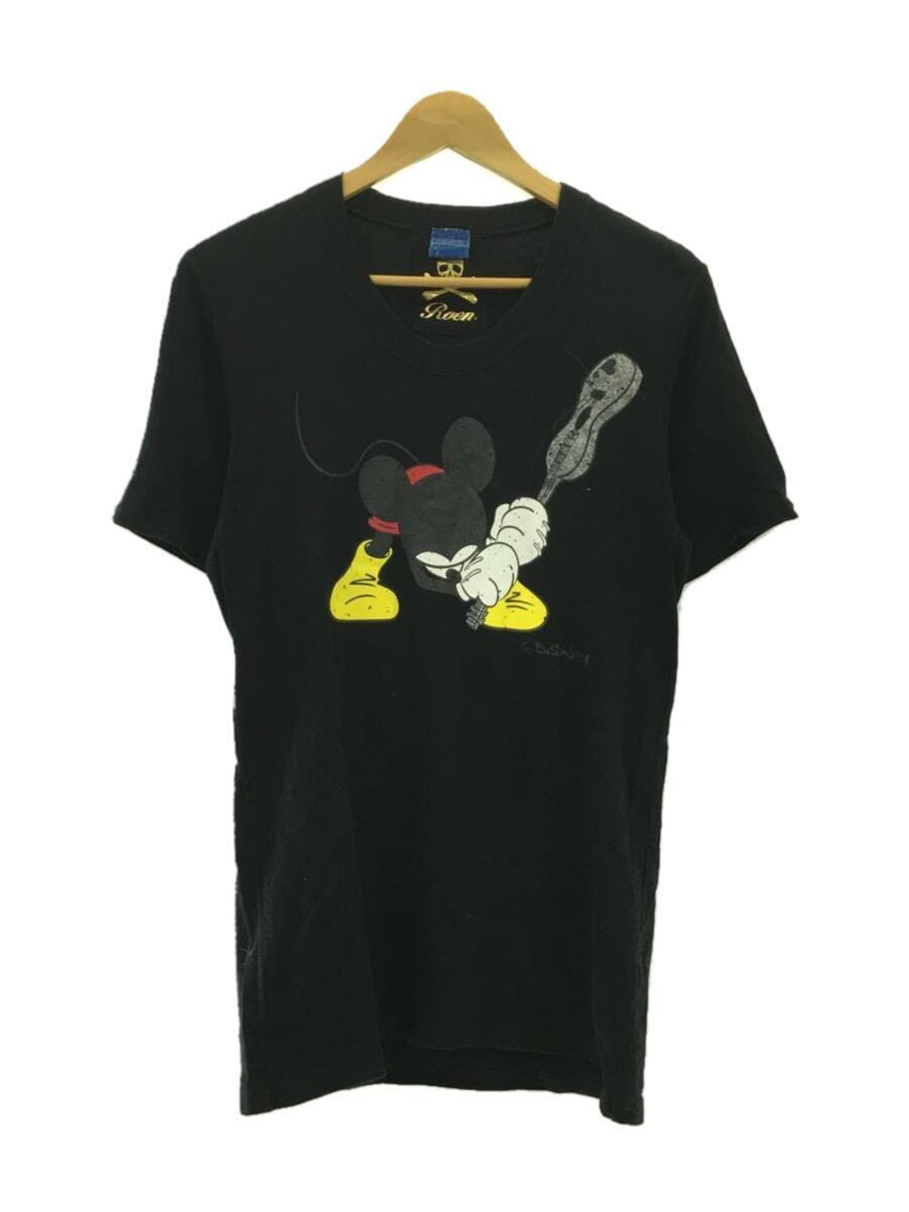 Roen(ロエン)DISNEYクルーネックTシャツ/ブラック