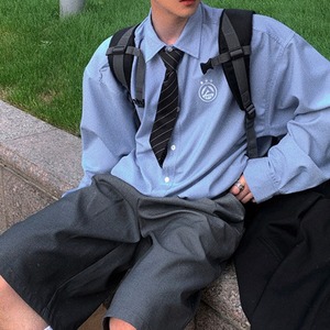 ライトブルーカレッジロゴシャツ　1104