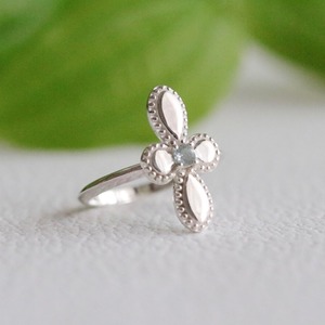 Botanical Cross Ring