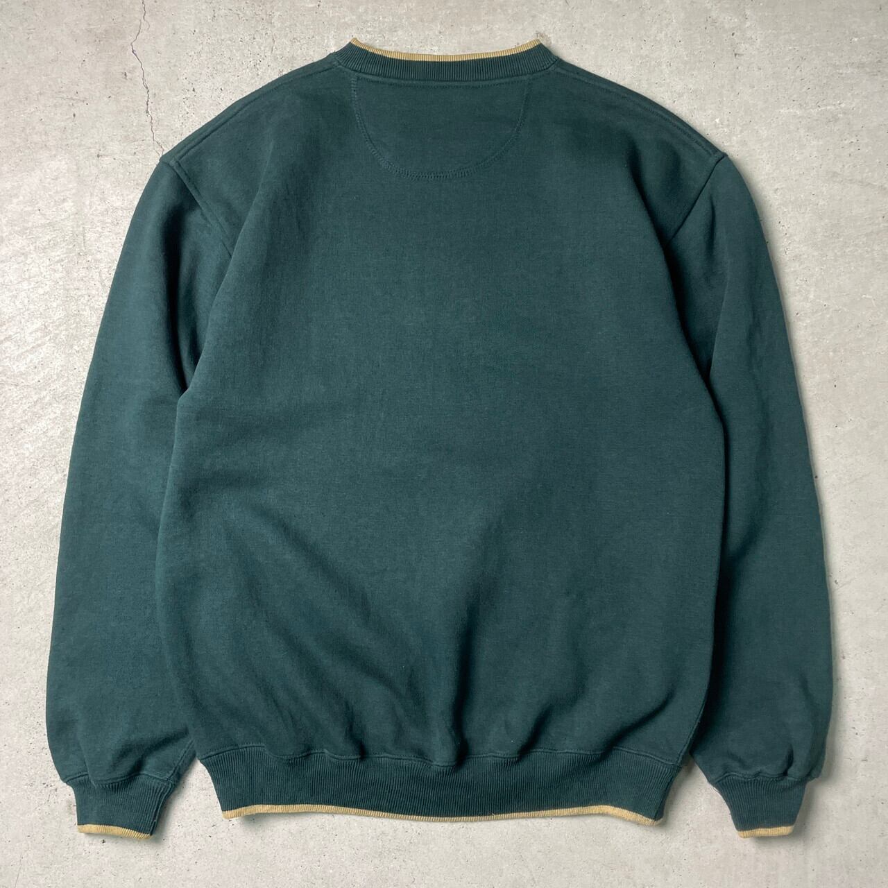 古着 ビンテージ 90s ロゴ モスグリーン スウェット トレーナー 美品