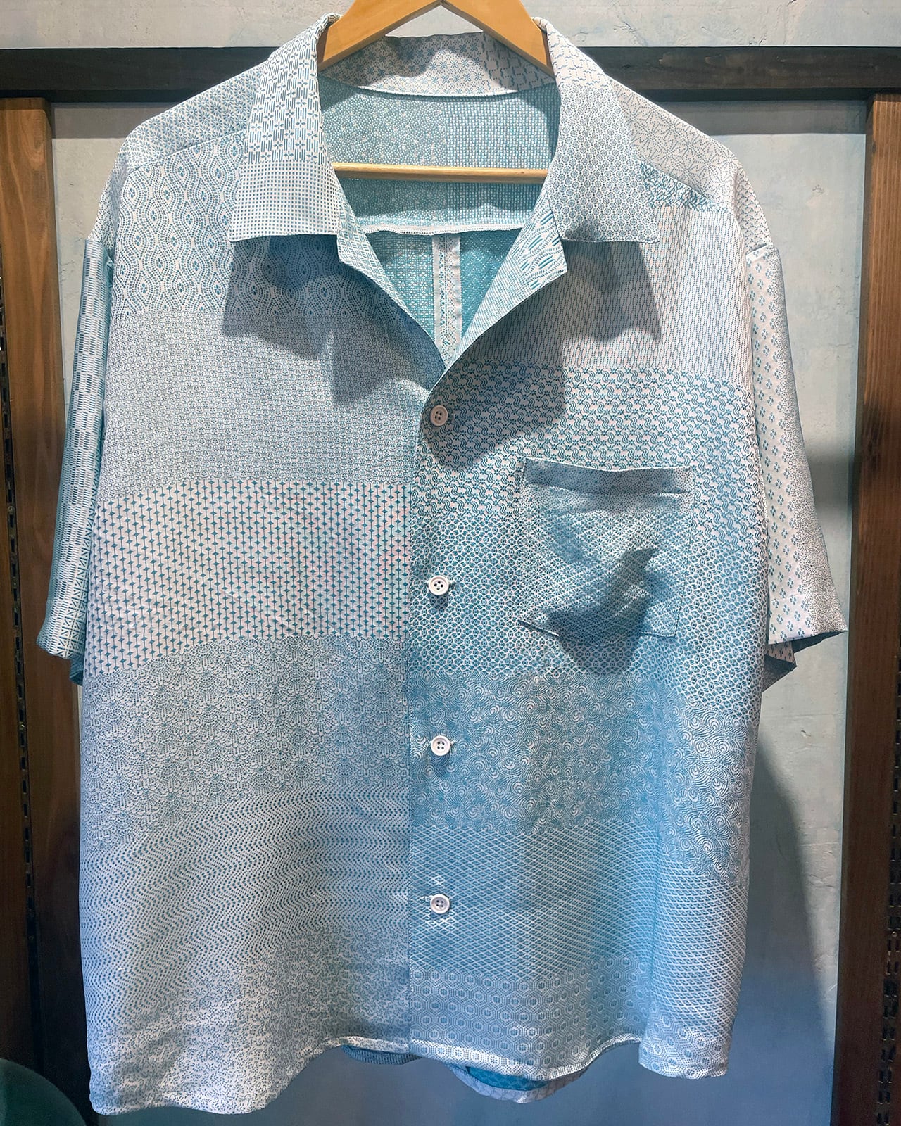 EDOKOMON - ALOHA SHIRT / 江戸小紋 アロハシャツ | HARUNA Kimono Re