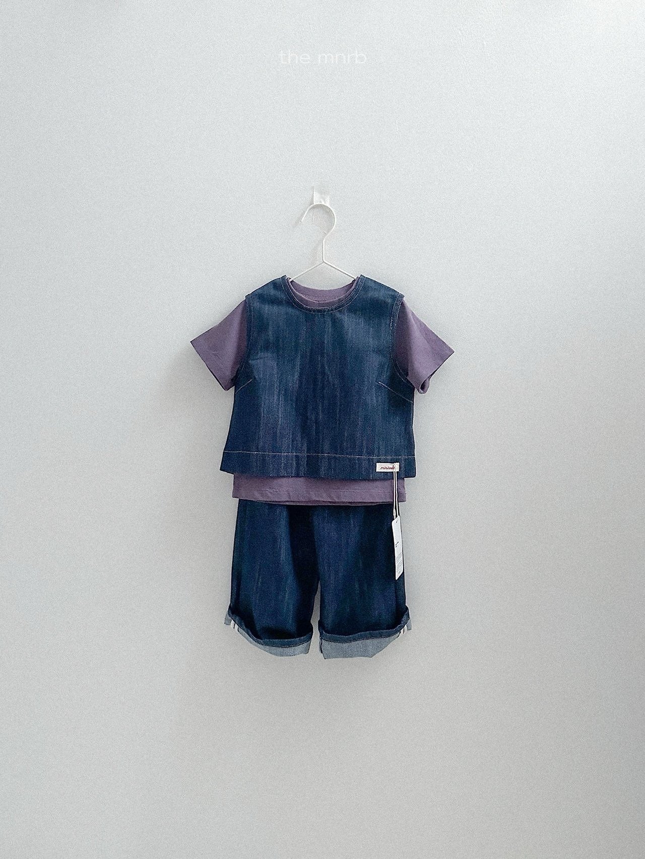 送料無料【予約】/ オバンロゴ半袖シャツ / minirobe
