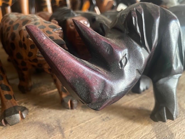 南 アフリカ製木製彫刻アート 南 アフリカ製木製彫刻アート