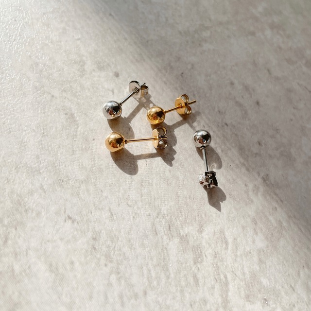 再入荷✳︎316L 6mmメタルボールピアス