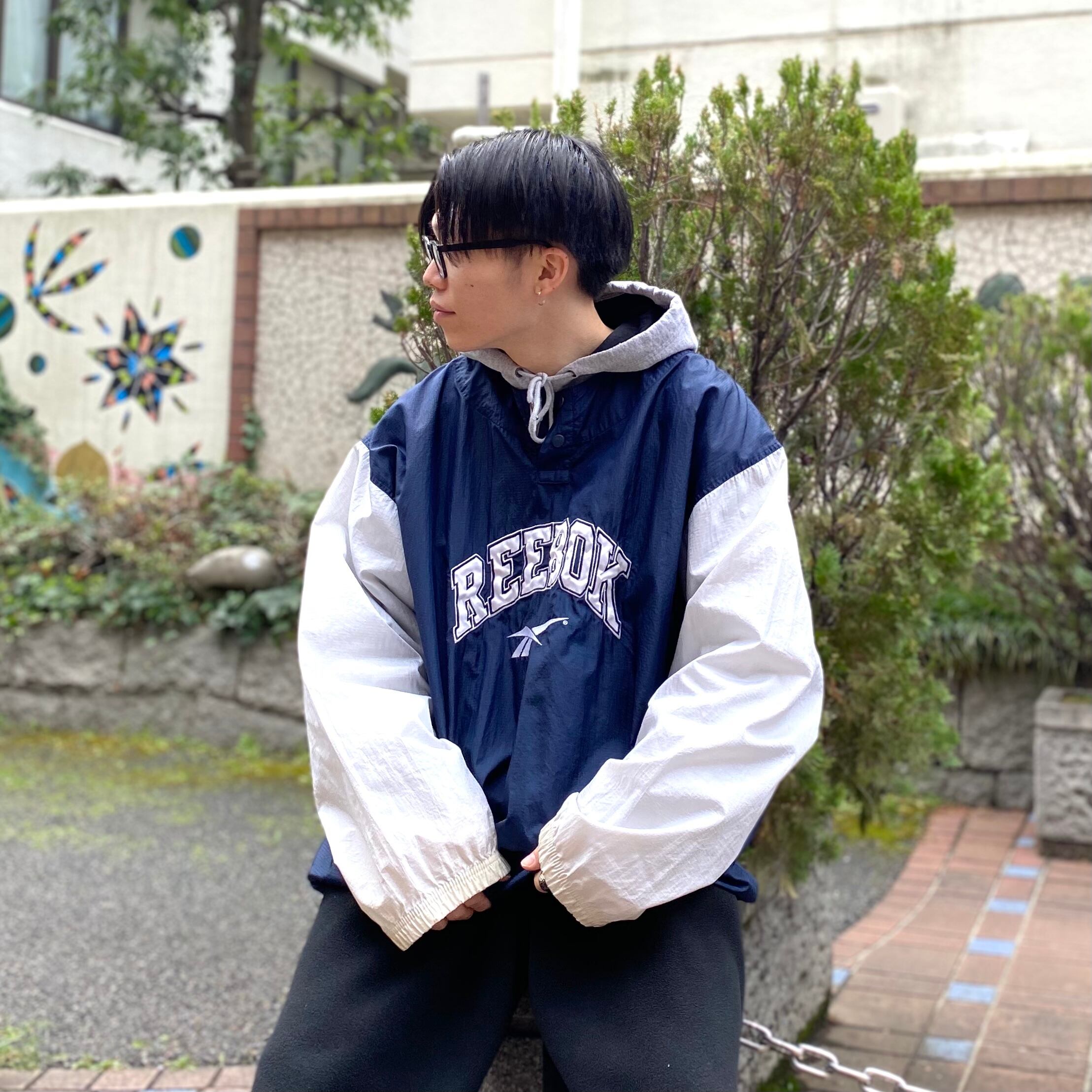 size:XL【 Reebok 】リーボック プルオーバー ナイロンジャケット ...