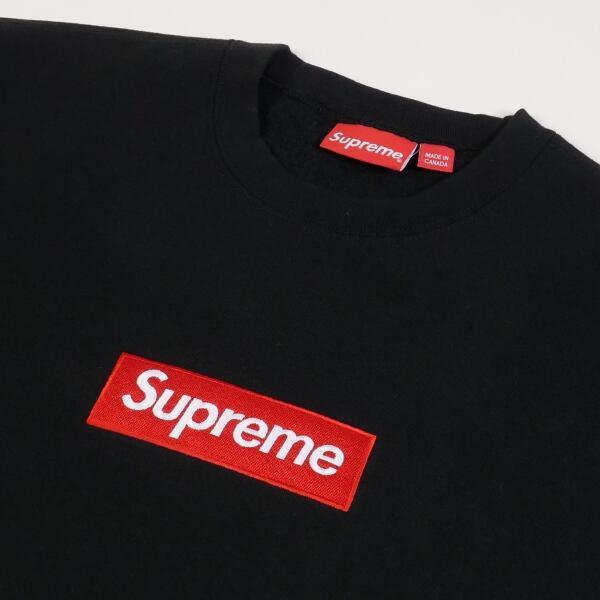 シュプリーム Supreme Box Logo Crewneck S 黒