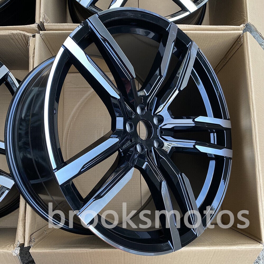 22インチ NEW ツイン 5 スポーク ホイール 2019+ BMW G05 X5 2020+ G06 X6 G07 X7 808 BRN