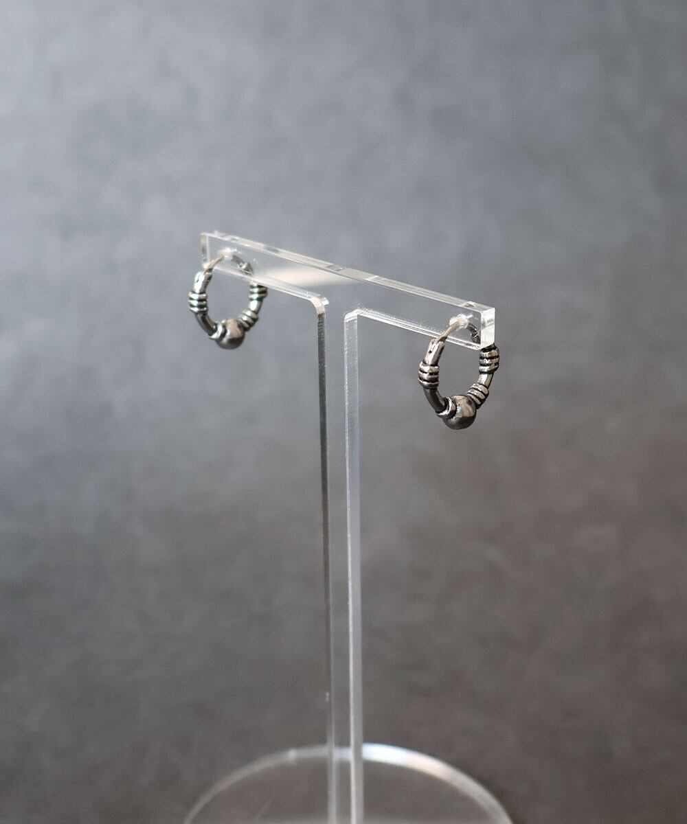 【SELECT】unisex サージカル ステンレス 316L】メンズライク フープピアス　金属アレルギー対応