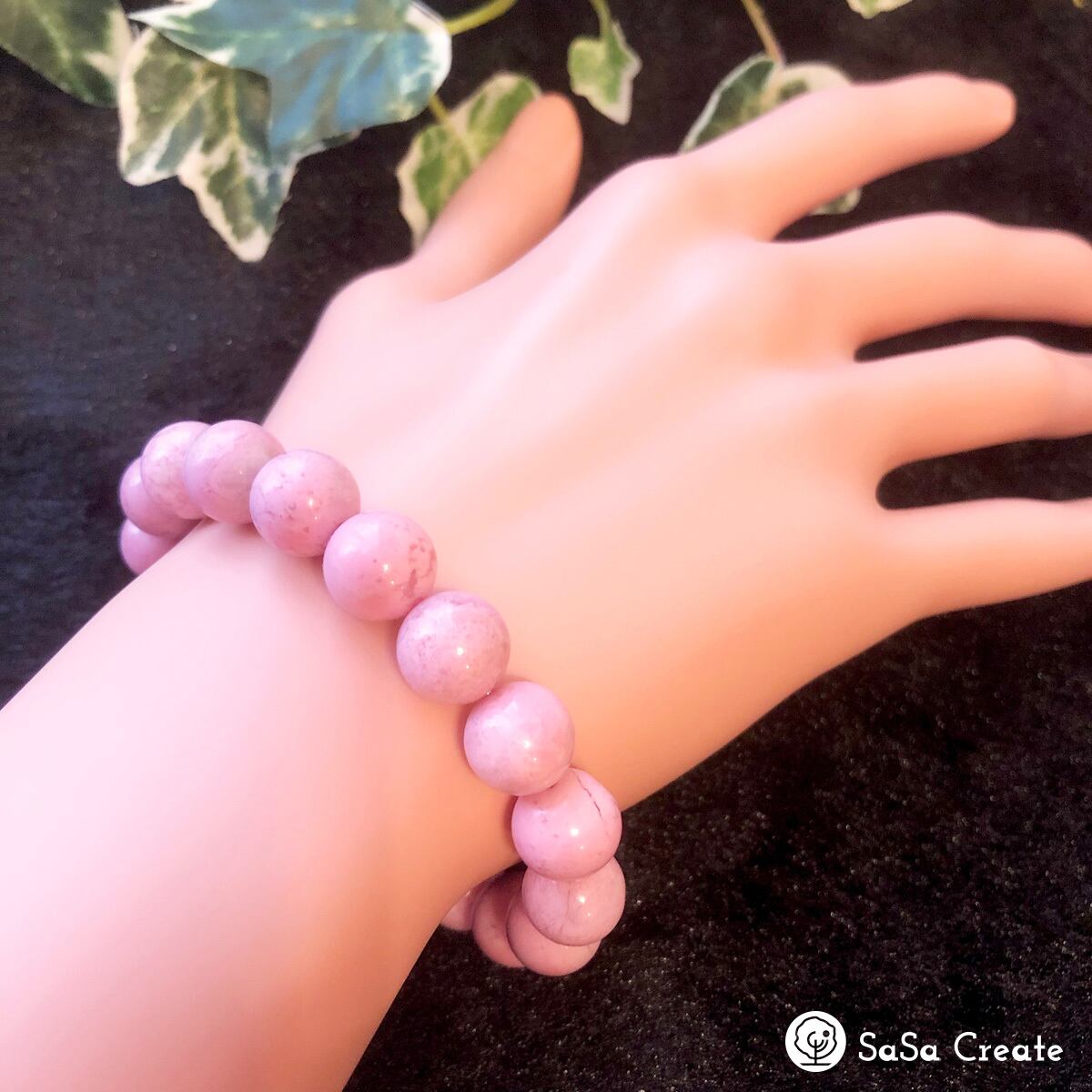 はんなりピンク☆桜ロードナイト ブレスレット10.5mm | SaSa Create