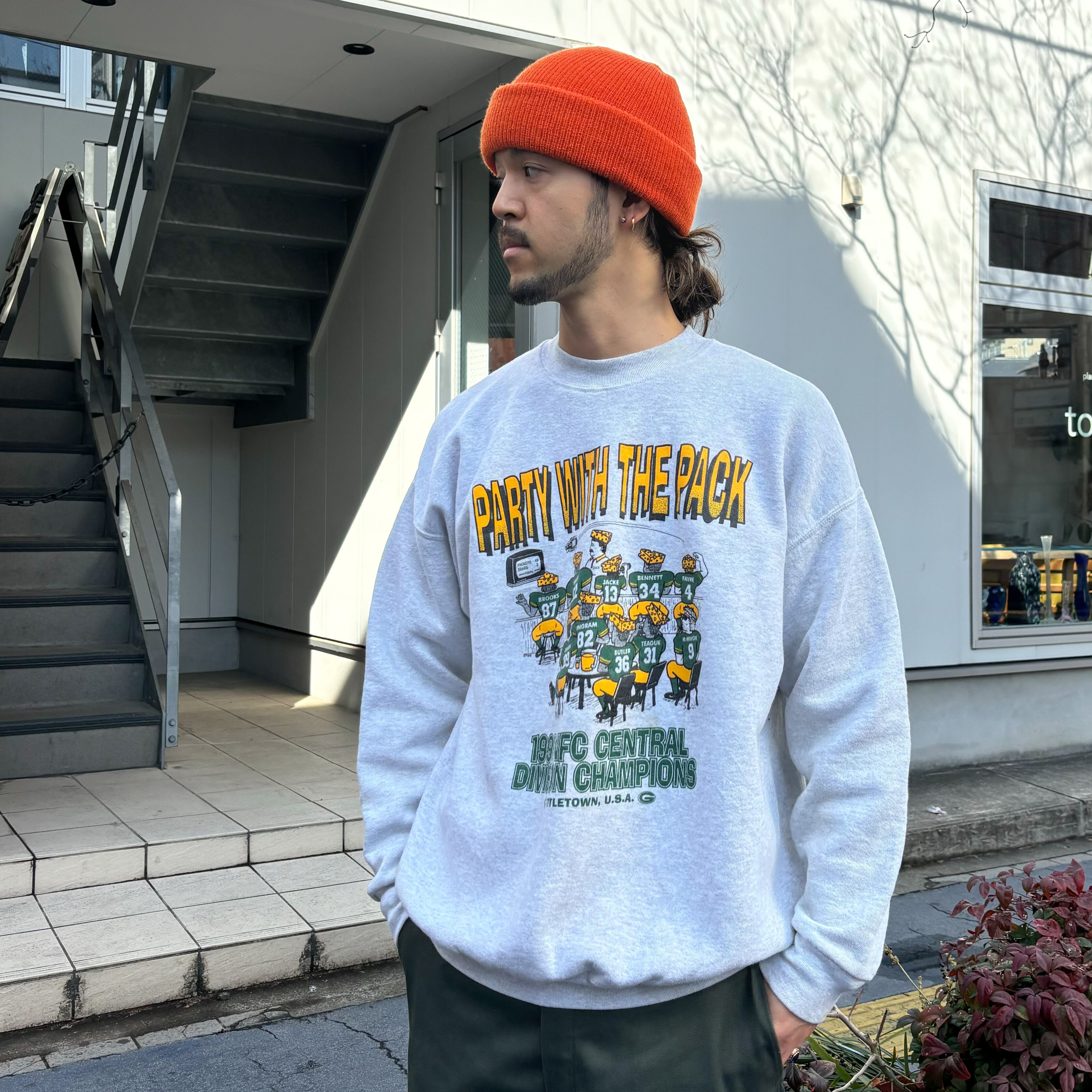 90's NFL Green Bay Packers Printed Sweat / グリーンベイ 90's NFL Green Bay Packers Printed Sweat / グリーンベイ