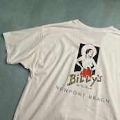 エロT 両面プリント 雰囲気系 半袖Tシャツ 白