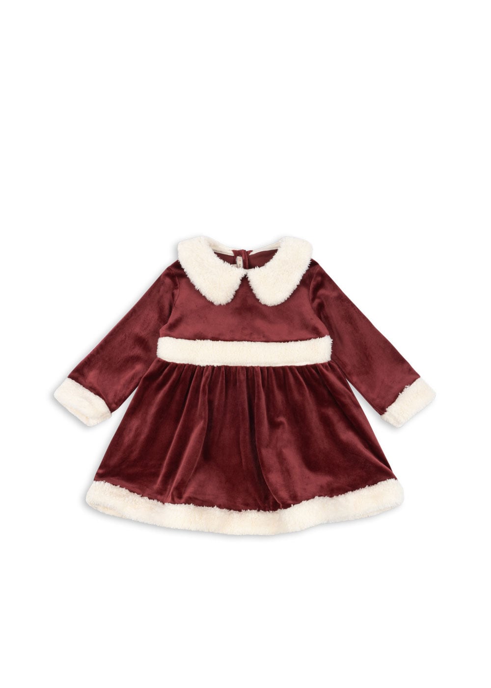 【LAST1/3-4Yのみ】CHRISTMAS DRESS GRS RED DAHLIA【Konges Sloejd コンゲススロイド】ドレス クリスマス ベロア