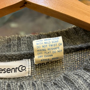 gray initial sweater