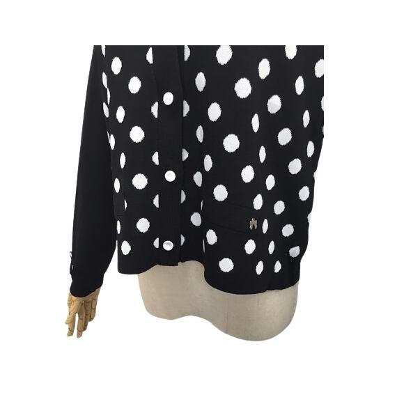 スーパービューティー カーディガン ドット ニット 2411007 ブラック