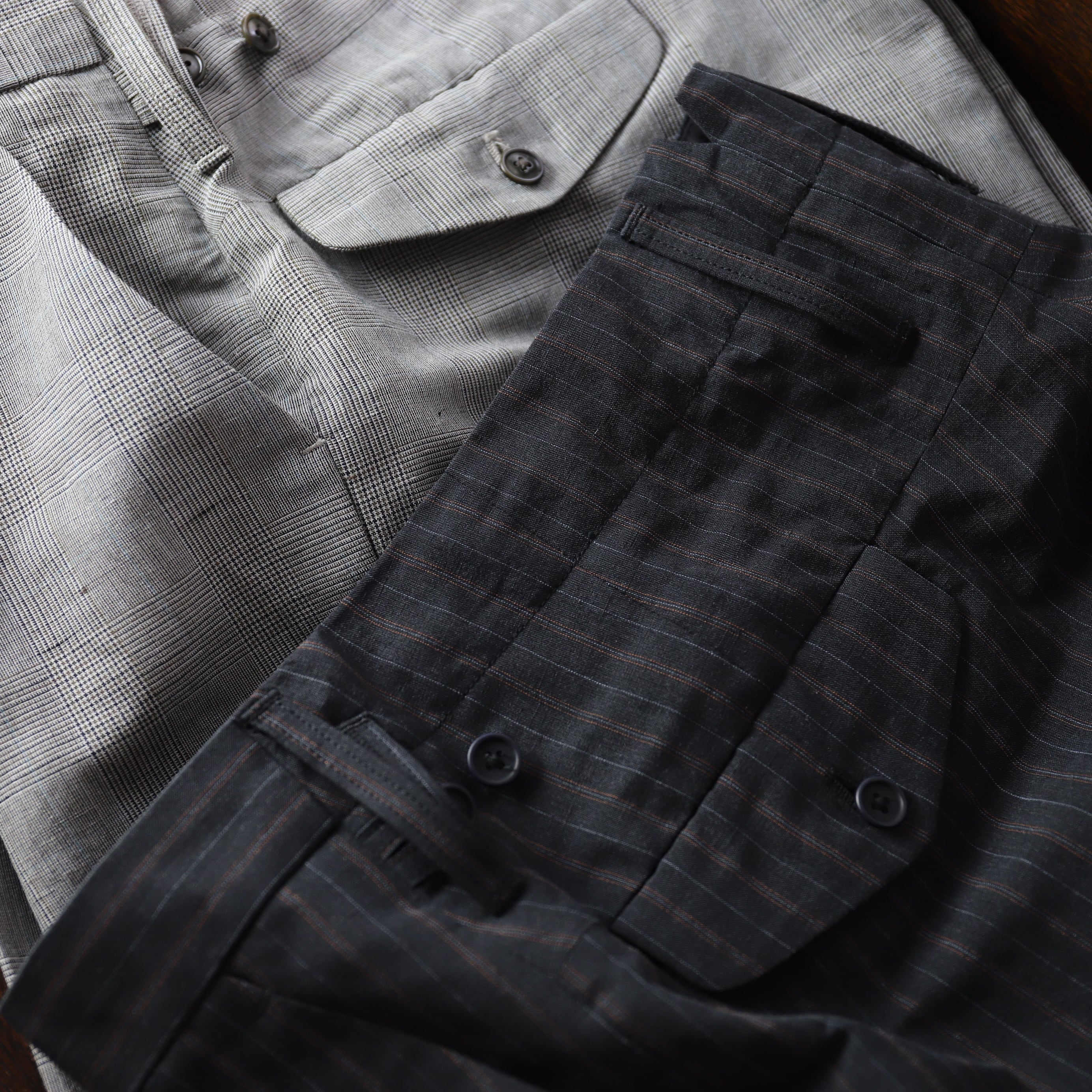 MAATEE&SONS / MILITARY SLACKS “俺のGUNPAN” / CHARCOAL STRIPE