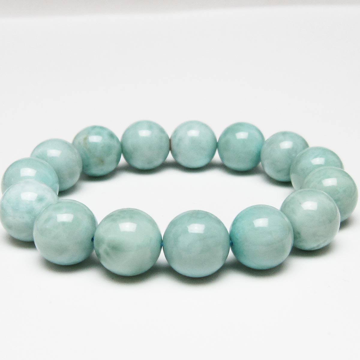 ラリマー ブレスレット 14mm 一点物 111-56423