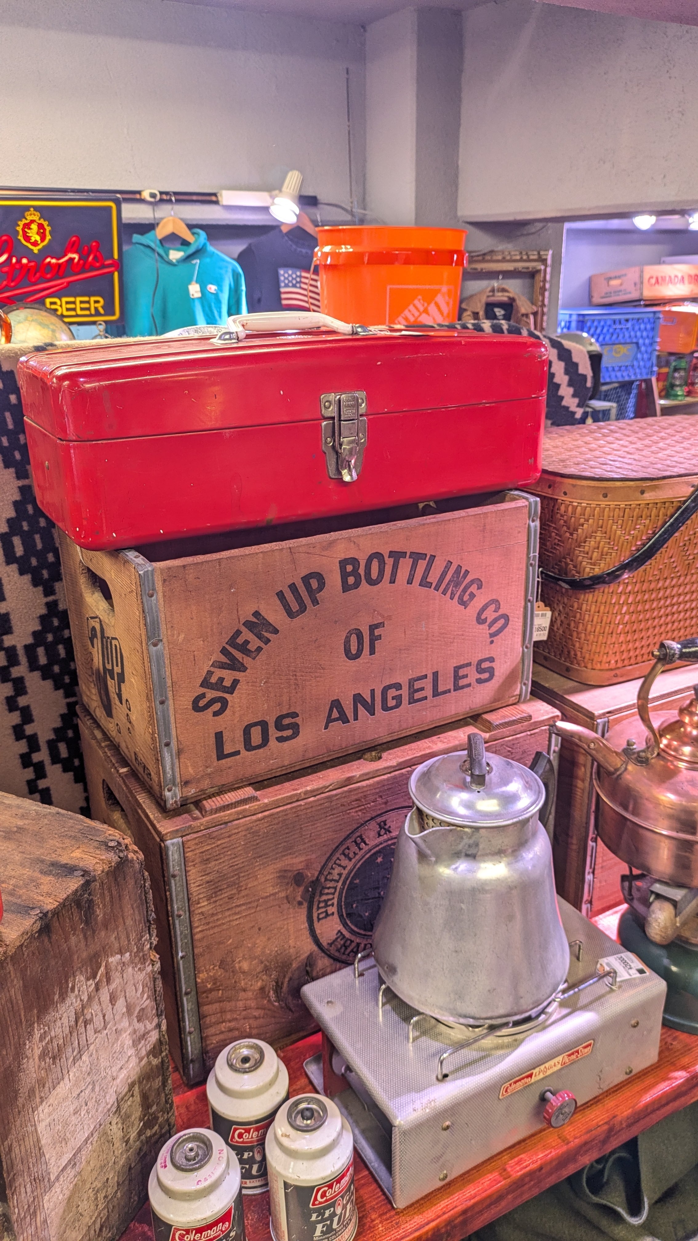 Vintage LAWRENCE WINERY Crate WoodBox StorageBox ビンテージ ウッド