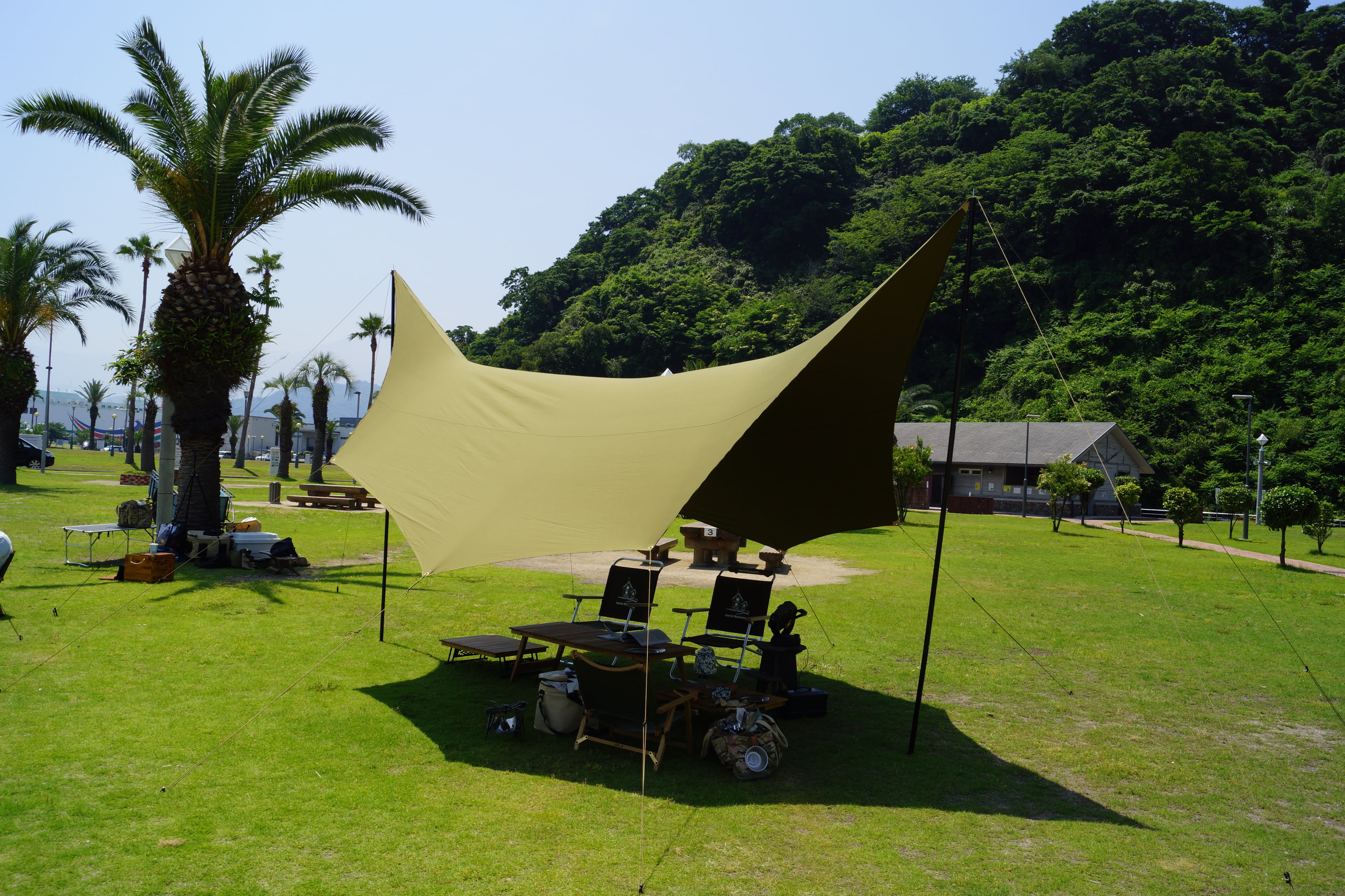 OOPARTS 鬼オクタタープ ONI カラーOD | campooparts-「キャンプ OOPARTS 鬼オクタタープ ONI カラーOD | campooparts-「キャンプ