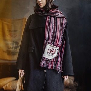 3way Knit Shoulder Wrap Scarf / 3ウェイ ニット ショルダー ラップ スカーフ マフラー