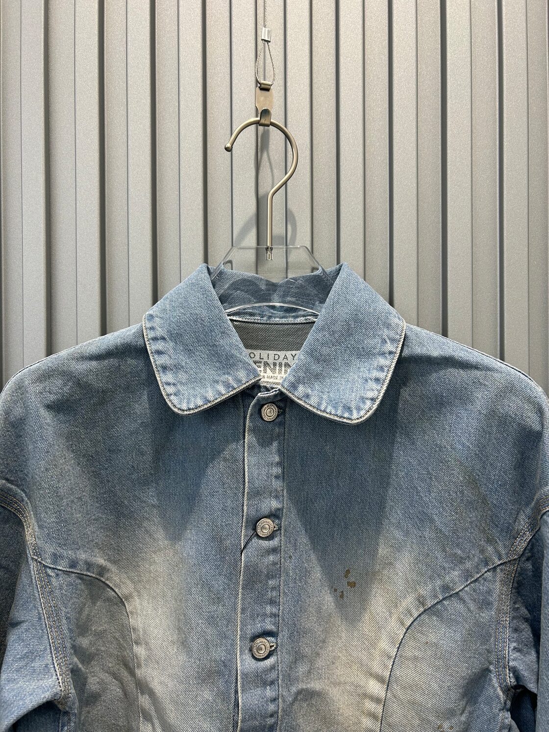 HOLIDAY/Paint Denim Ruffle Shirt(Indigo) | Pay ID