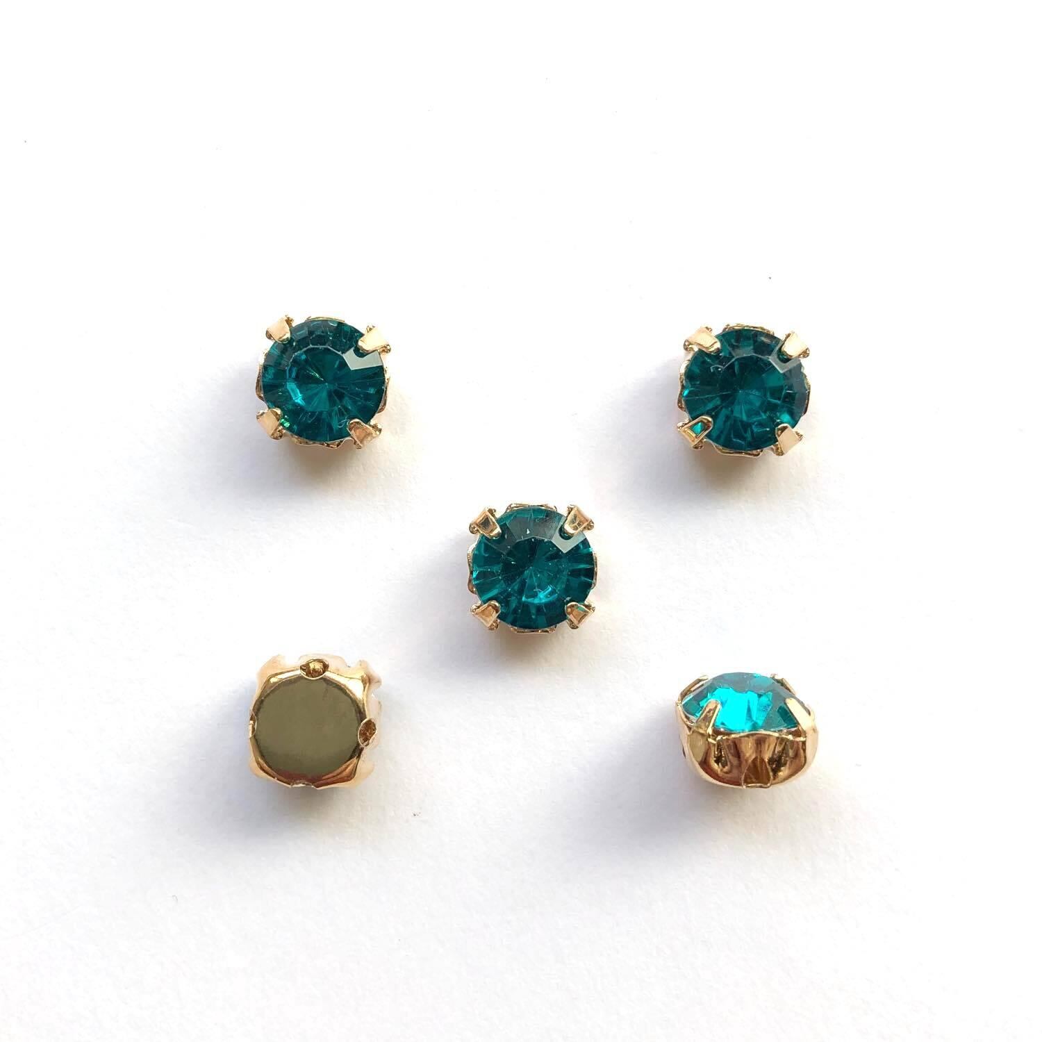 宝石風ラウンドビジューカボションS（9mm/クリア） | Dua-アクセサリー