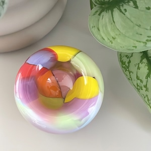 Maria Ida Designs "Glass Blown Multi-Colour Nest Bowl"