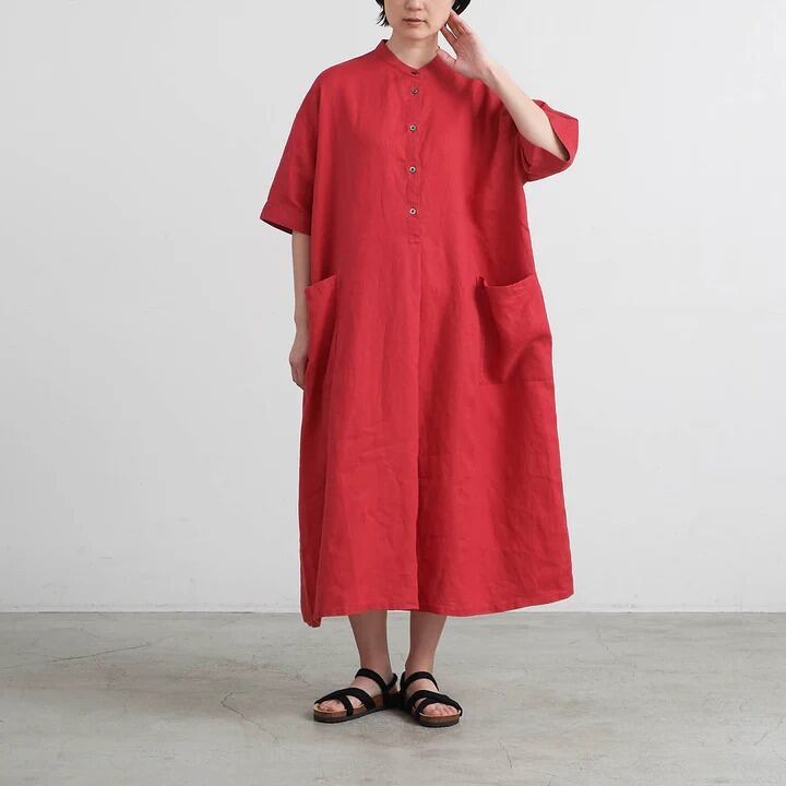 HEAVENLY ヘブンリー レディース ワンピース Linen Bandcollar