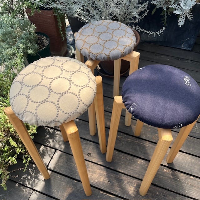 マッシュルームスツール　匠工芸　Lサイズ　ミナペルホネン　タンバリンカバー マッシュルームスツール 匠工芸 Lサイズ ミナペルホネン