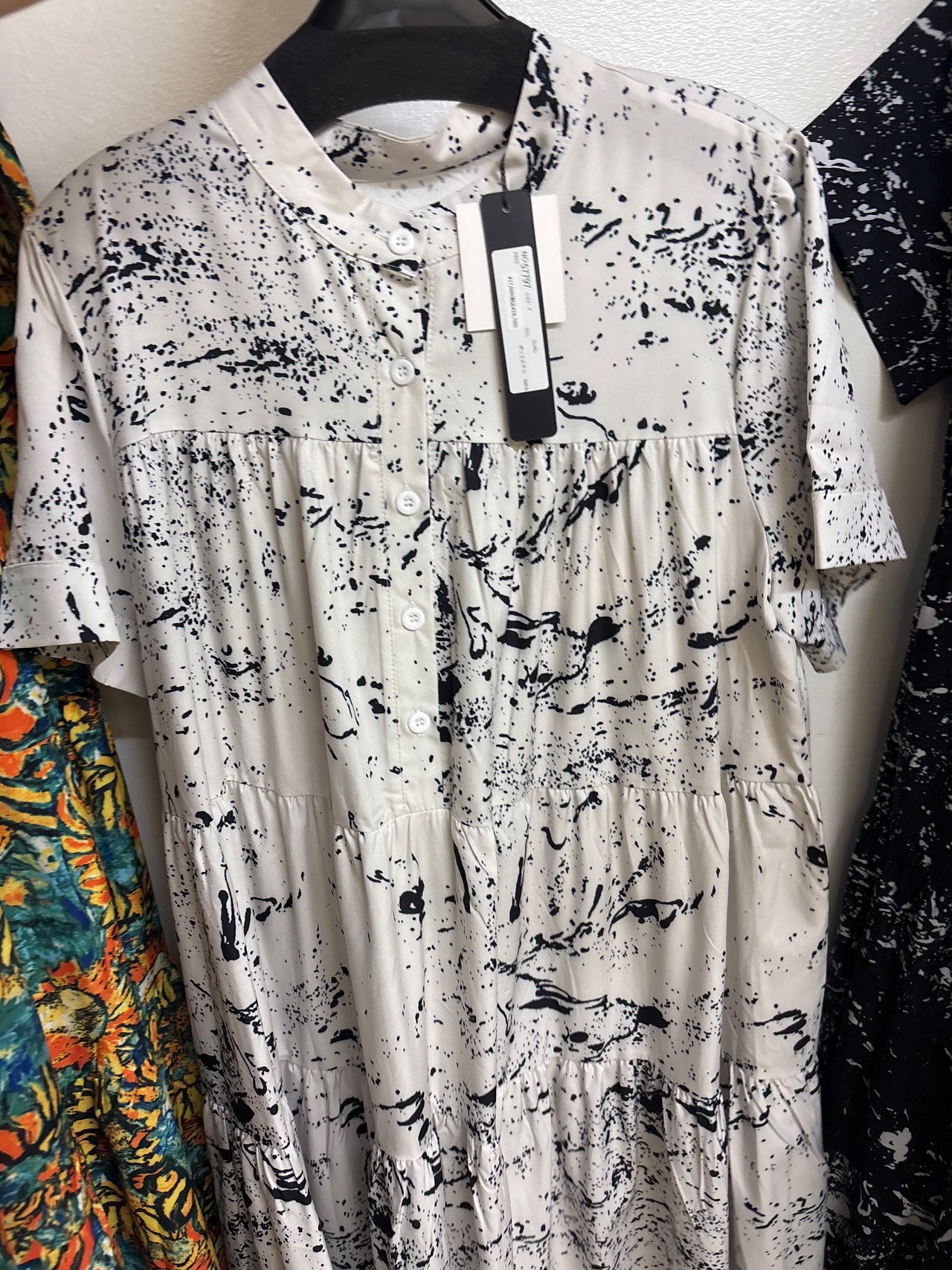 【select】ペイントプリントワンピース　57797