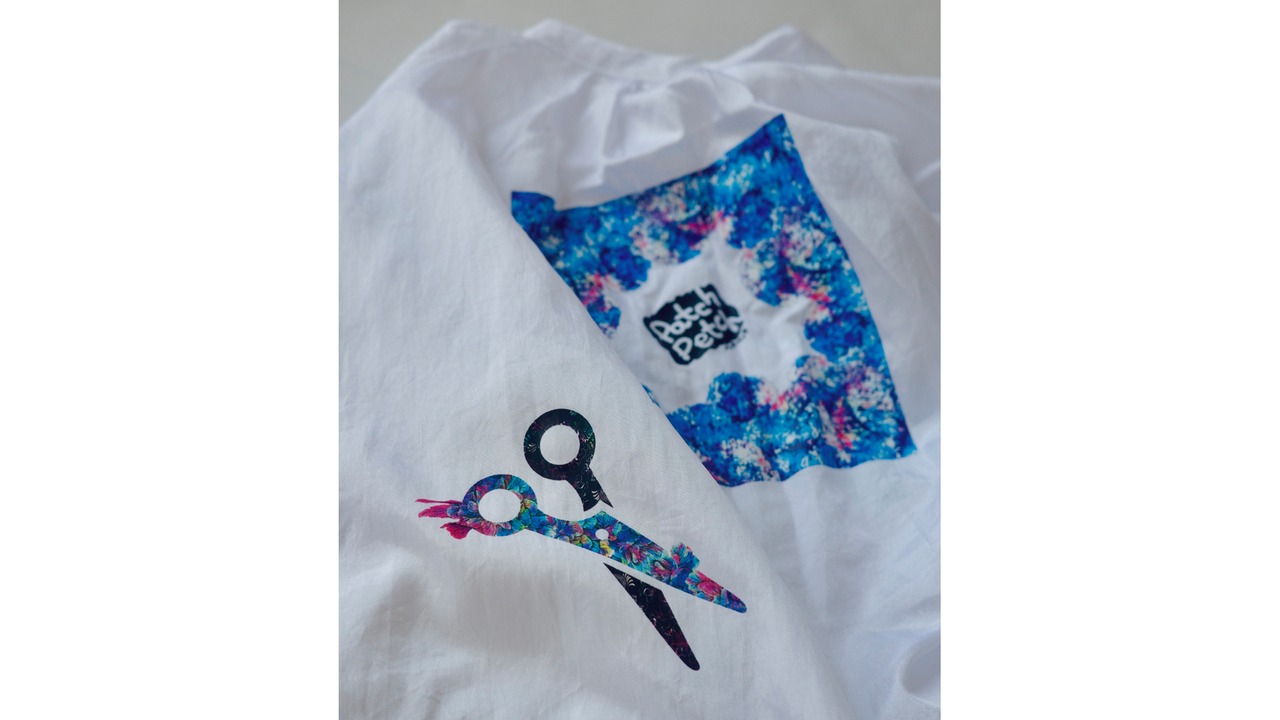 Scissors / ハサミ型花 - colorful | 10.8cm×6.8cm - 7枚セット