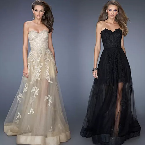 演奏会ドレス 発表会ドレス チューブトップ 刺繍 シースルー レース セクシー 発表会 演奏会 レディース ステージ衣装 イブニングドレス ロング丈 エレガント ウエディングドレス カラードレス