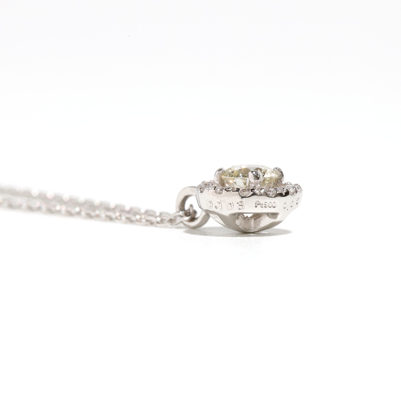 H&C ダイヤモンド デザインネックレス pt / 0.110ct / 0.060ct