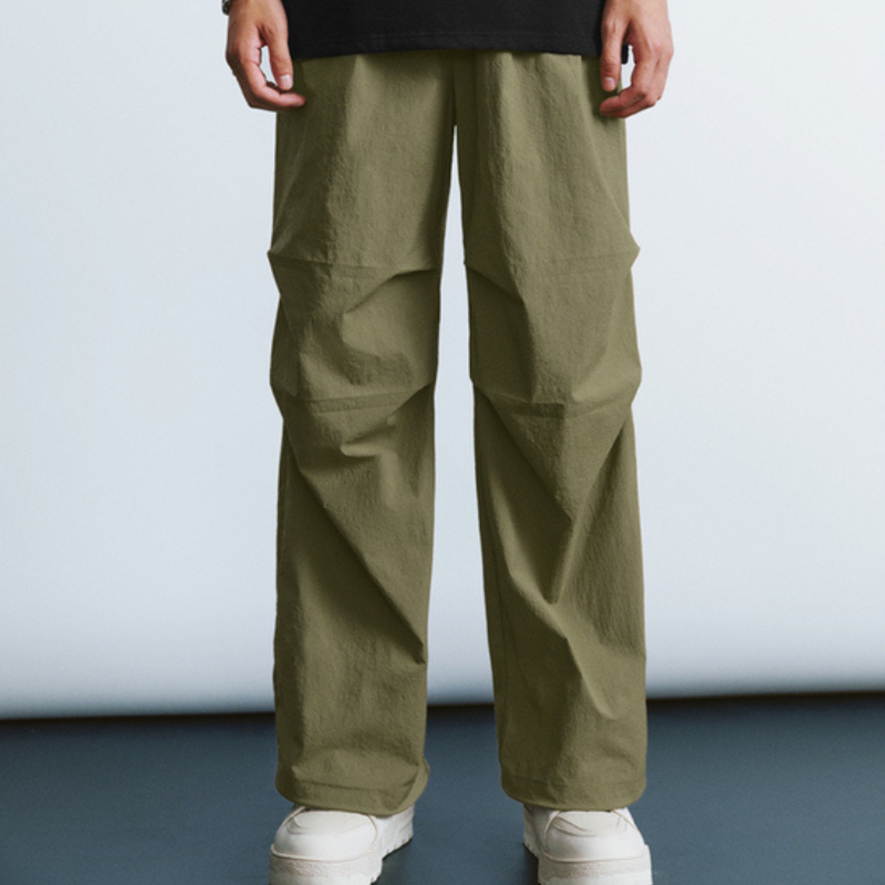 ポケットルーズワイドレッグパンツ　0802