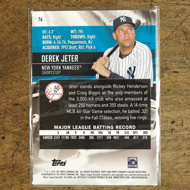 デレック ジーター カード （1997 Topps Certified Autograph Issue 