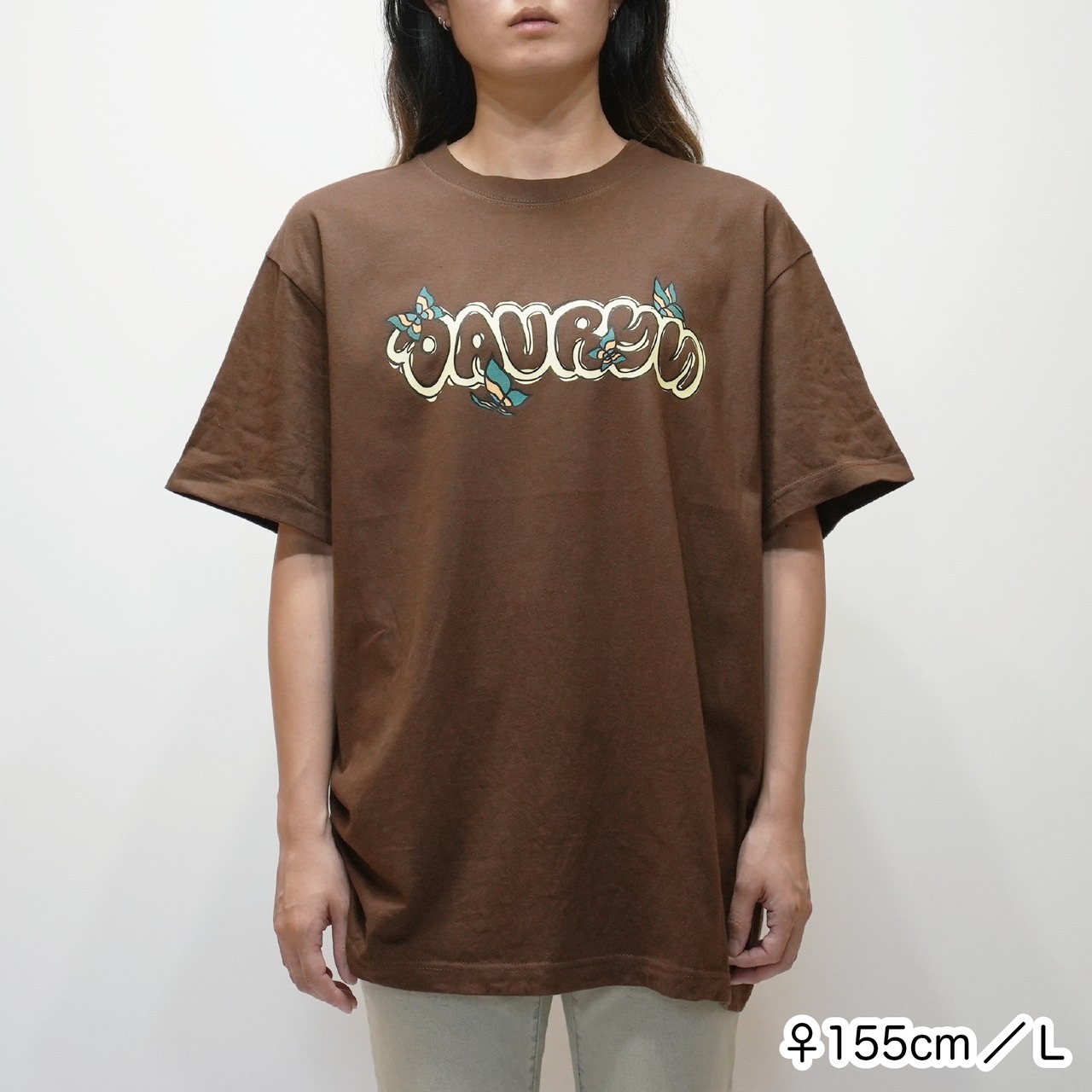 davryu butterflight TEE [ダークブラウン]